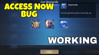 GET FREE SKIN BUG MOBILE LEGENDS 2022 | LEGEND ACCESS SKIN BUG |  FREE DIAMONDS IN MOBILE LEGENDS