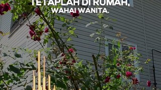 tetaplah di rumah wahai wanita