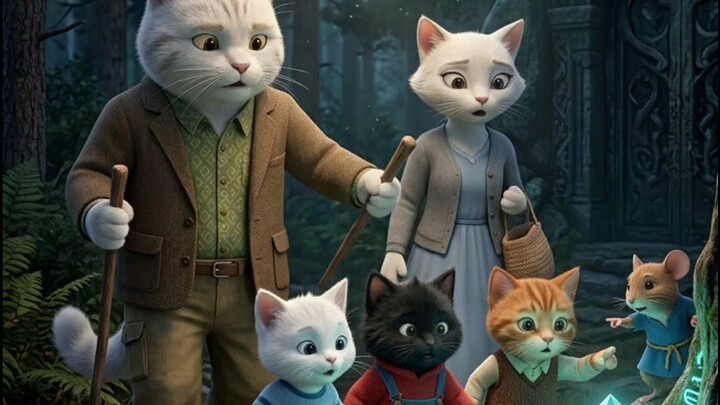 Cat Family Finds a Mysterious Diamond 💎🐱 | Cute Kittens Adventure | Animated Story