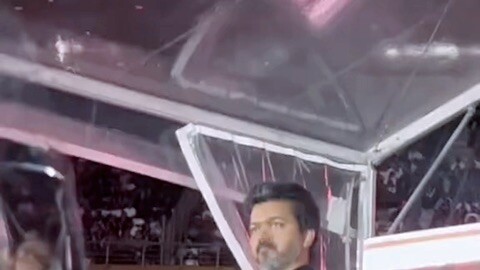 The way he looked & waved