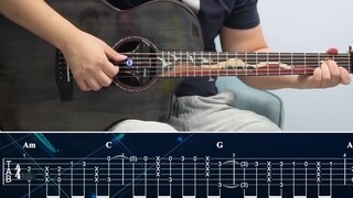 Aloha Heja He fragment simple and nice guitar music with sheet music