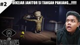 DUH DIKEJAR JANITOR SI TANGAN PANJANG....!!!! - Little Nightmare Part 2