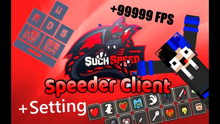 Client boost fps khủng nhất hit siêu ảo / minecraft / speeder client / khoizinf