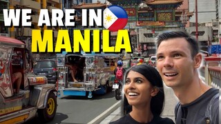 FIRST IMPRESSIONS of MANILA 🇵🇭 We were SHOCKED by THIS! First day in the Philippines