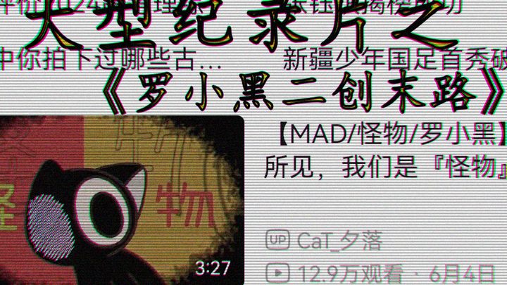 大型纪录片之《罗小黑二创末路》