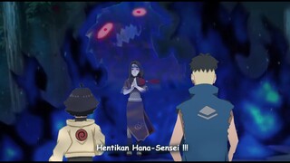 Himawari dan Kawaki kesulitan melawan jutsu terlarang Ibu Hana jahat - Boruto Episode 271