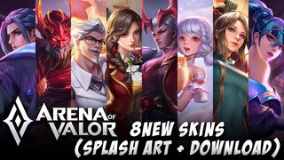 8 NEW SKINS (Jinnar/Aleister/Butterfly/Ormarr & More) | Arena of Valor | AoV | RoV | LiênQuânMobile