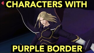 KOF Allstar: Characters with Purple Border