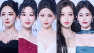 ดวงดาวส่องแสงเจิดจ้า! [เว็บไซต์สื่อดาราหญิงพรมแดง GQ Gala] Yang Zi, Yang Mi, Yu Shuxin, Bai Lu, Yang