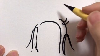 You see me writing? Actually, I'm drawing!