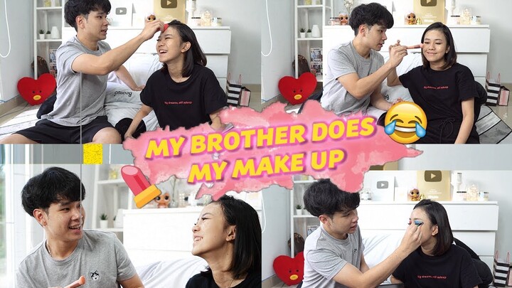 MY BROTHER DOES MY MAKEUP! ft. JESS NO LIMIT!