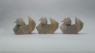 Make a Duck from Newspaper! 📰🦆 Super Easy Origami Tutorial