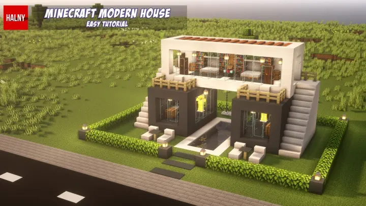 Build A Small Meval House, How To Build A Open Garage In Minecraft