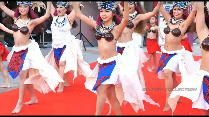 Cô gái Nhật: Đội cổ vũ nữ “Lễ hội Hoa Anh Đào Tuổi Trẻ Nhật Bản | Vũ điệu Tahiti tươi mới” | Váy ngắ