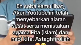 jikalau jumpa konten seperti ini di YouTube jangan di ikuti!!! itu adalah ajaran sesat!!