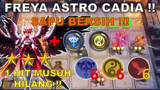 FREYA ASTRO POWER CADIA KUAT BANGET !! 1 HIT MUSUH LANGSUNG HILANG !! COMBO MAGIC CHESS TERKUAT 2022