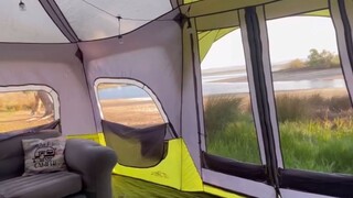 把帐篷住出了酒店的感觉，这样露营肯定很爽~