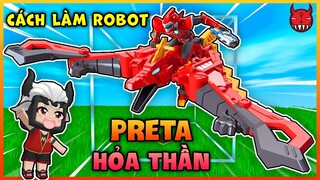 CÁCH LÀM ROBOT PRETA HỎA THẦN BIỆT ĐỘI SIÊU NHÂN NHÍ TRONG MINI WORLD