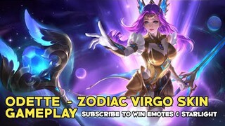 ODETTE - VIRGO ZODIAC SKIN CHALLENGE | MVP CHALLENGE - MLBB