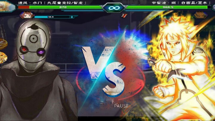 MINATO MODE KURAMA VS OBITO MODE PDS