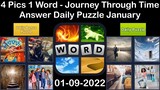 4 Pics 1 Word - Journey Through Time - 09 January 2022 - Answer Daily Puzzle + Bonus Puzzle