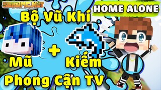 HEROMC Bedwars | CẦM BỘ VŨ KHÍ PHONG CẬN TV ĐI FARM KILL TRONG BEDWARS - HOME ALONE #22