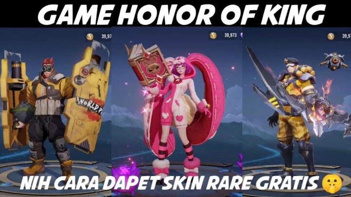 NIH CARA DAPAT SKIN GRATIS BUAT PLAYER HONOR OF KING 🤫