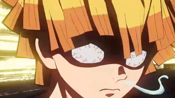 The rock-pole training was so rigorous, and hearing that the river water was freezing cold, Zenitsu 