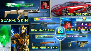 M416 NEW UPGRADABLE GUN SKIN | M13 & M14 ROYAL PASS | M416,MINI14,VECTOR, SCAR-L | NEW X-SUIT | M762