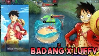 BADANG X MONKEY D. LUFFY SKIN SCRIPT ONE PIECE MATHILDA PATCH - MOBILE LEGENDS