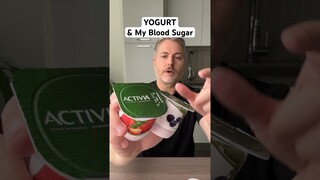 Activia yogurt & my blood sugar.  #glucose #bloodsugar #insulinresistant1 #yogurt