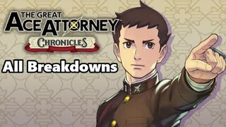 The Great Ace Attorney Chronicles - All Breakdowns (English)