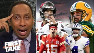 FIRST TAKE | Stephen A. breaks Playoffs Picture - Top 5 NFL Teams - Which team will win Super Bowl?