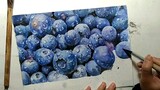 Vẽ màu nước| Blueberries
