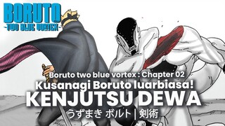 KENJUTSU BORUTO DILEVEL DEWA HIPOTESA BORUTO TWO BLUE VORTEX CHAPTER 2 SUBTITLE INDONESIA TERBARU