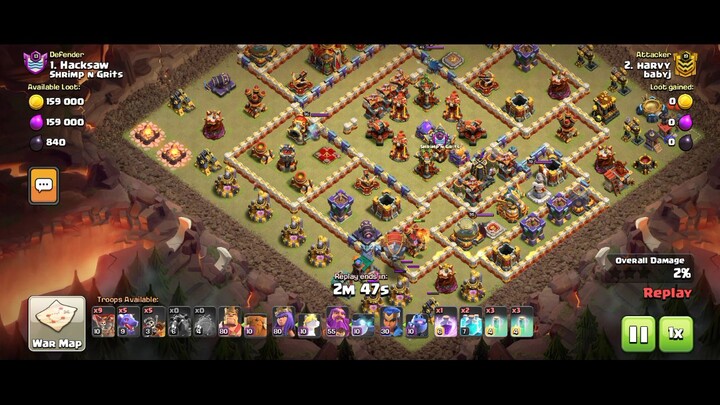 th14 laban sa th16 Ng kalaban classic war #coc