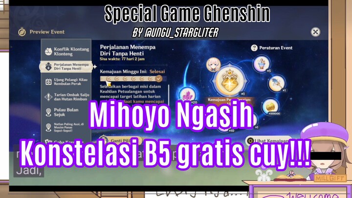 Mihoyo lagi baik: Masak nggak mau Konstelasi B5 gratis?