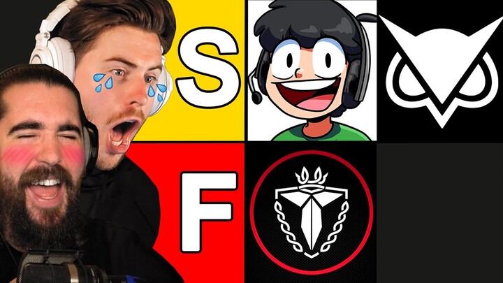 Vanoss Crew Tierlists… Nogla & Terroriser Reaction!