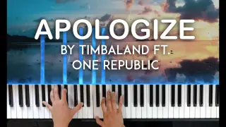 Apologize by Timbaland ft. One Republic piano cover | with lyrics | free sheet music