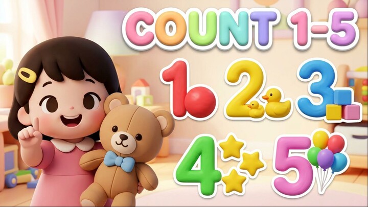 Count to Five with Lulu 🎈 | Numbers 1–5 Song for Kids