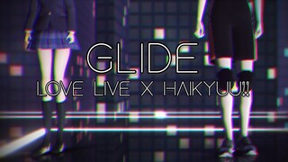 [MMD x Haikyuu! x Love Live] Glide - Tsukishima & Maki