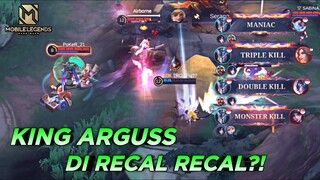 KING ARGUS DI RECAL RECAL?? LOCK ALPHA SAMPE GA BISA MAIN ! - MLBB