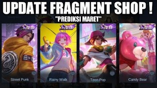 PENJELASAN "PREDIKSI" UPDATE FRAGMENT SHOP BULAN MARET !! BANYAK SKIN STARLIGHT 2019-2021 !