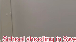 تصوير مباشر: لقطات من مخبأ في الحمام للمتضرر من حادثة إطلاق النار في المدرسة السويدية، ومقتل 11 شخصً