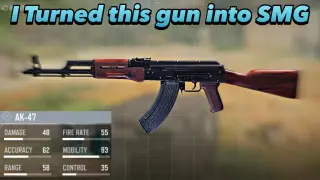 I turned the Ak-47 into a SMG and this happened