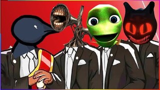 GIANT PUPPETEER & SIREN HEAD & DAME TU COSITA & CARTOON CAT - Coffin Dance X Baby Shark COVER