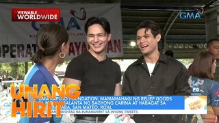 Ruru Madird at Jon Lucas, nakiisa at tumulong sa mga nasalanta ng bagyo | Unang Hirit