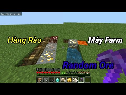 Cách Làm Máy Farm Quặng Random Ore Trong Minecraft | Command block