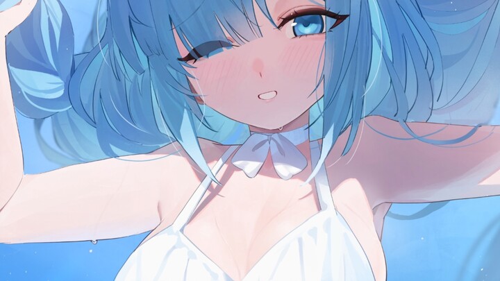 Thế này thì chắc bị giật điện dữ lắm đây… (Azur Lane – Janus áo tắm) ngày 34