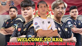 SELAMAT ❗❗ Xinnn Lolos Trial Dengan RRQ Mobile Legends (ML)?